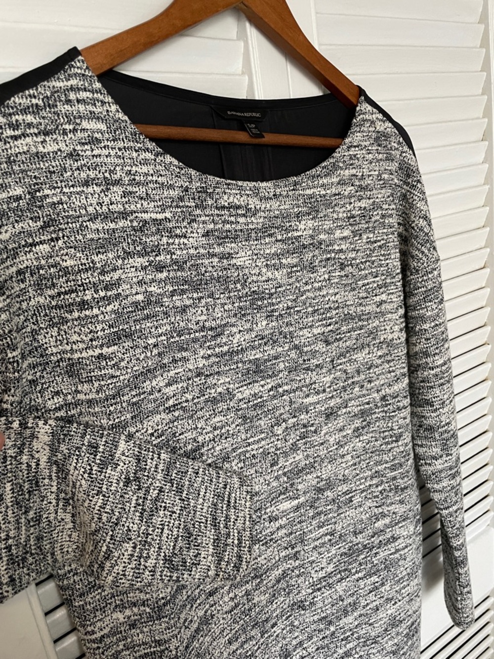 Banana Republic Gray Marled Long Sleeve Sweater Dress - Picture 4 of 4